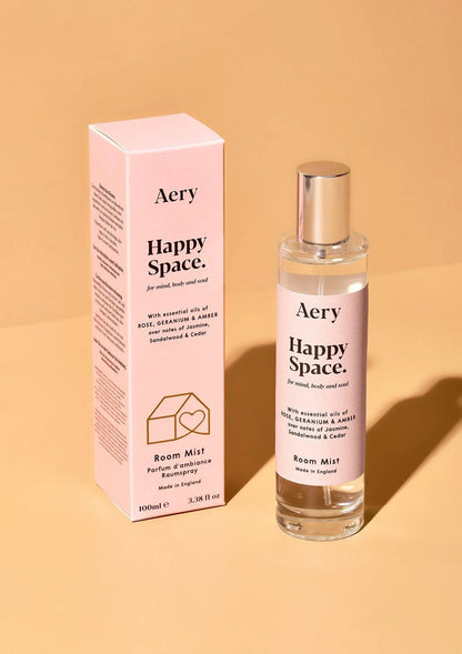 Happy Space Room Mist - Rose Geranium and Amber