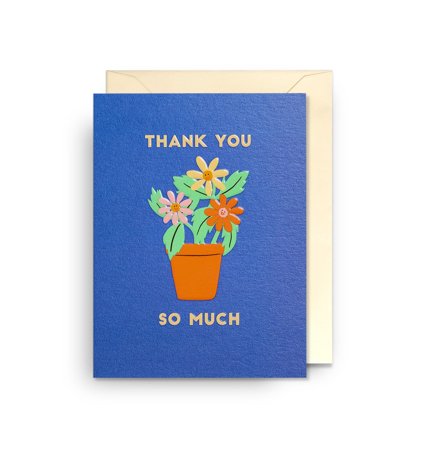 Mini carte de remerciement avec plantes en pot