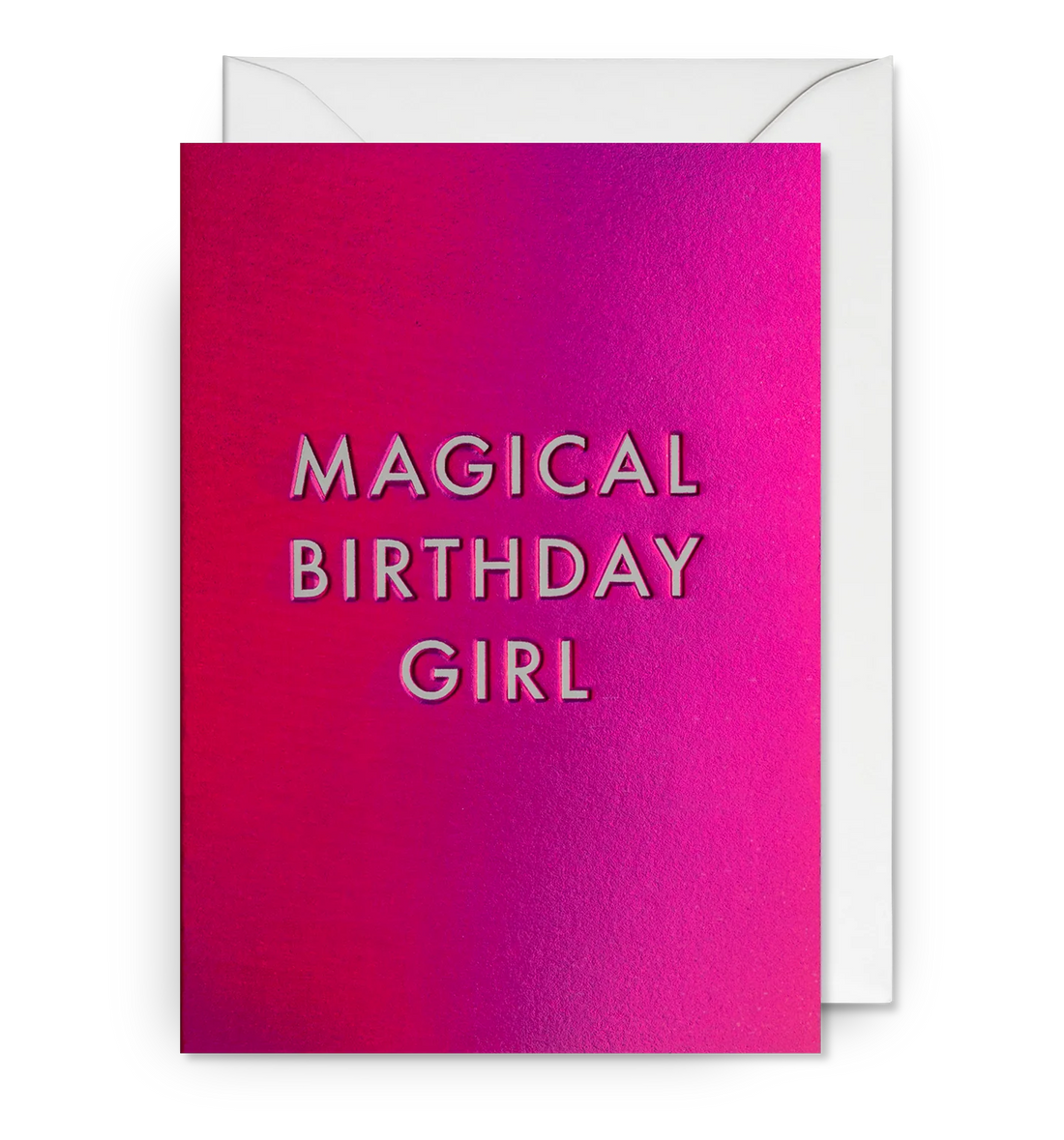 Magical Girl Shiny Foiled Birthday Card