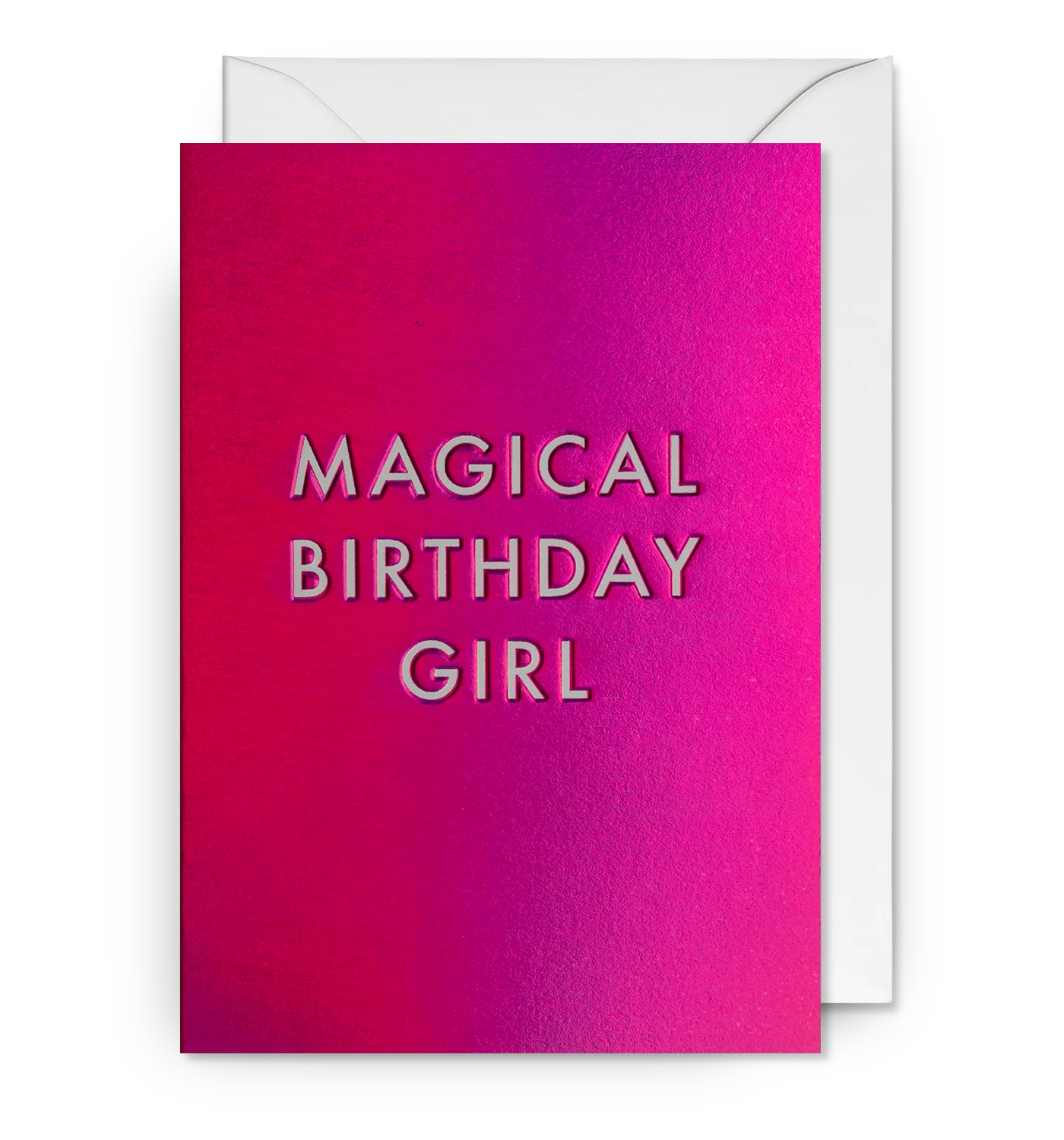 Magical Girl Shiny Foiled Birthday Card