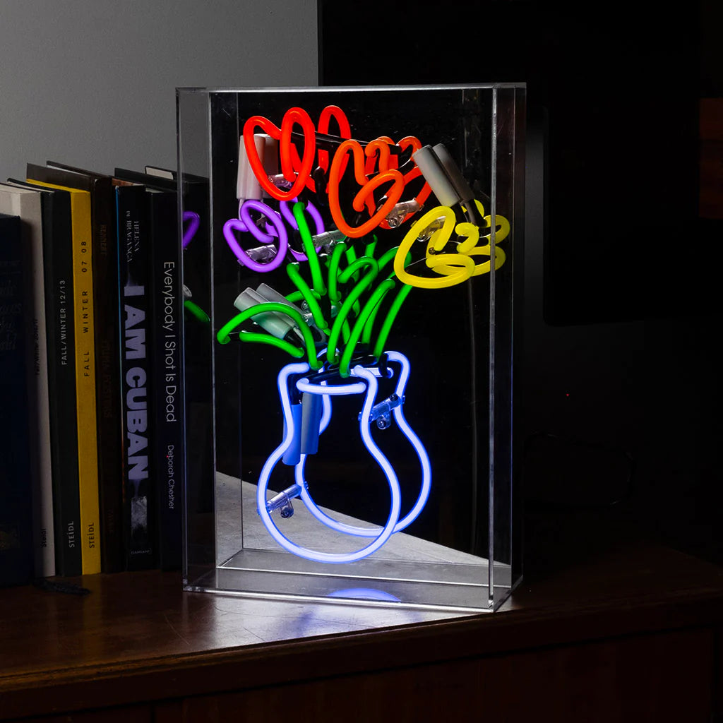 Vase of Tulips Neon Sign