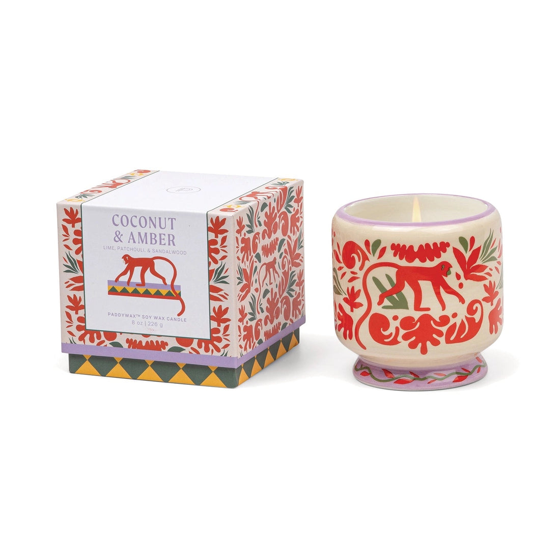 Bougie Jungle Adopo Noix de Coco et Ambre - 226g