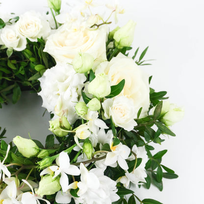 Simple White Wreath