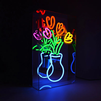 Vase of Tulips Neon Sign