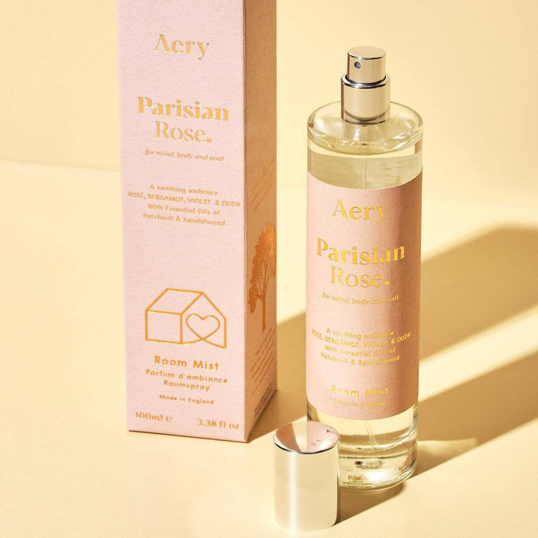 Parisian Rose Room Mist - Rose Bergamot and Violet