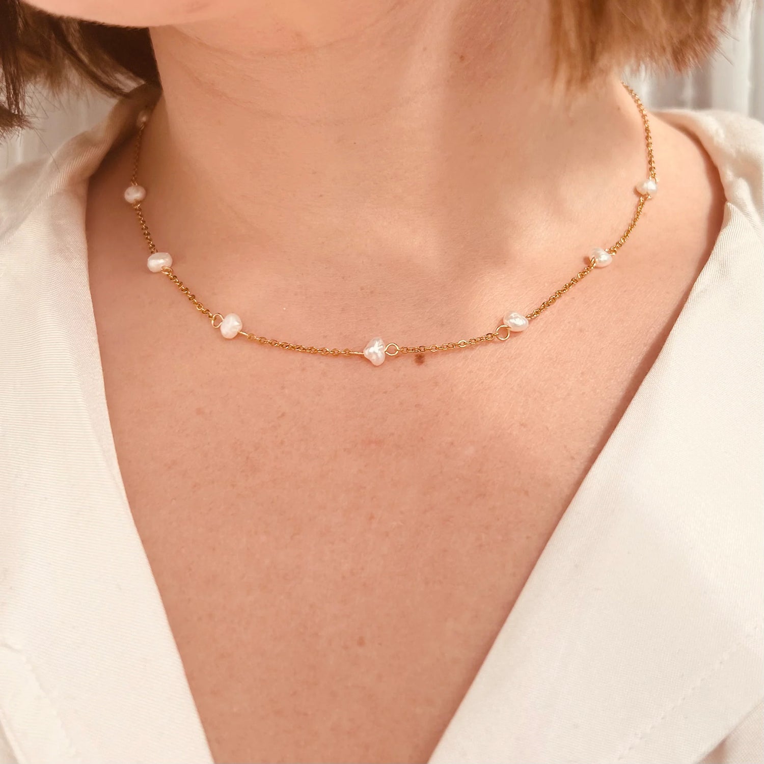 Everyday Mother of Pearl Necklace