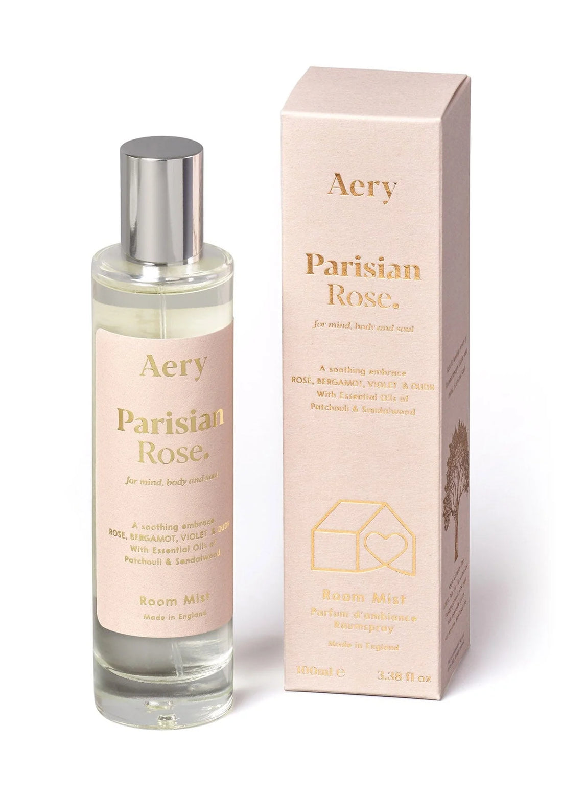 Parisian Rose Room Mist - Rose Bergamot and Violet